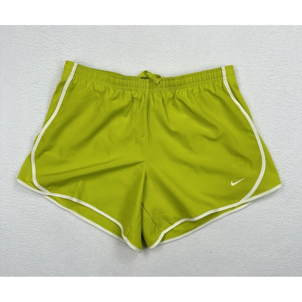 Nike Dri-Fit Kids Youth Running Shorts Size XL Green 848196 Athletic Lined